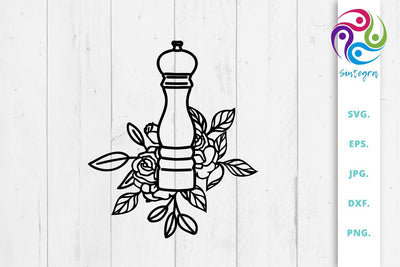 Floral Pepper Svg, Floral Svg SVG Sintegra 
