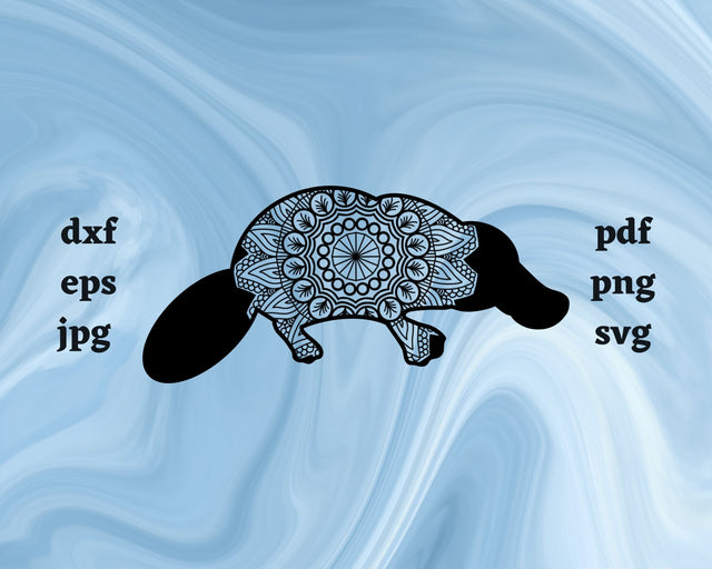 Floral Platypus SVG Cut File SVG Northern Light SVG 