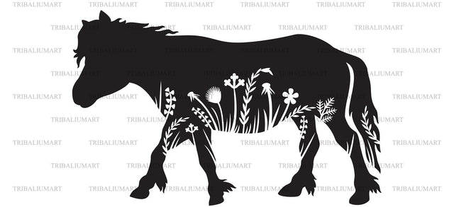Floral Pony SVG TribaliumArtSF 