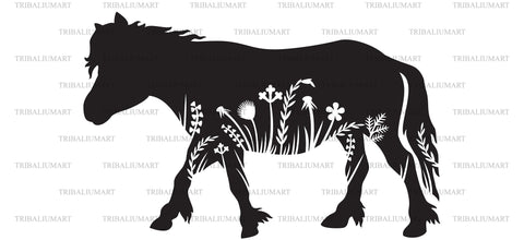 Floral Pony SVG TribaliumArtSF 