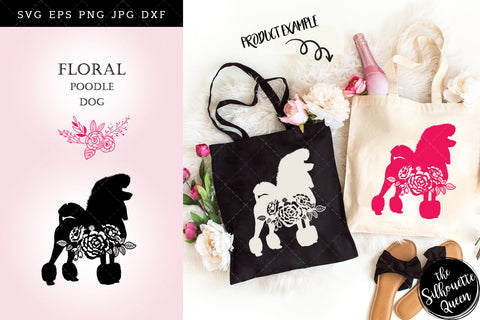 Floral Poodle Dog svg file for cricut, for silhouette, cut eps, cutting png, cuttable dxf, Instant Download design SVG Loveleen Kaur 