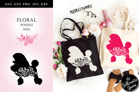 Floral Poodle Dog svg file for cricut, for silhouette, cut eps, cutting png, cuttable dxf, Instant Download design SVG Loveleen Kaur 