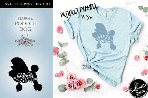 Floral Poodle Dog svg file for cricut, for silhouette, cut eps, cutting png, cuttable dxf, Instant Download design SVG Loveleen Kaur 