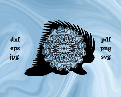 Floral Porcupine SVG Cut File SVG Northern Light SVG 