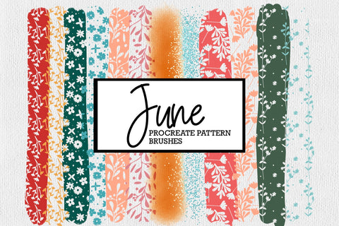 Floral Procreate Brushes | June Flower Procreate Brushes SVG Illuztrate 