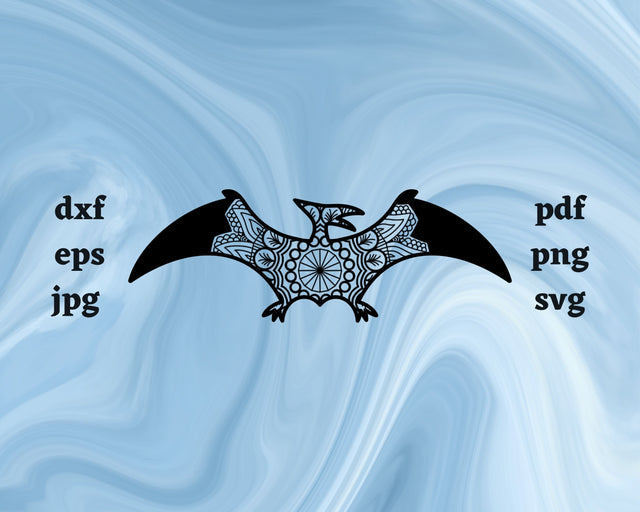 Floral Pterodactyl SVG Cut File SVG Northern Light SVG 