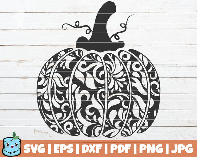Floral Pumpkin SVG MintyMarshmallows 