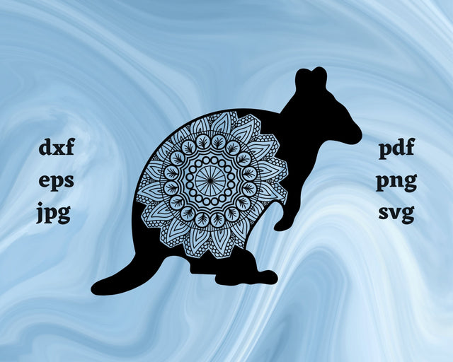 Floral Quokka SVG Cut File SVG Northern Light SVG 