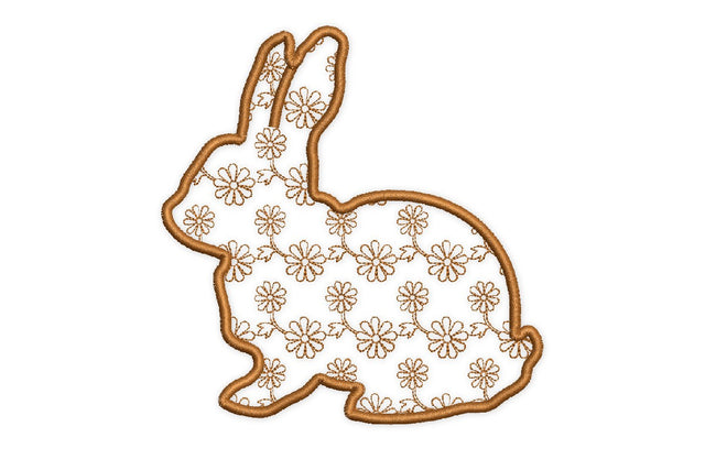 Floral Rabbit Embroidery Design, Easter Embroidery Designs Embroidery/Applique DESIGNS NextEmbroidery 