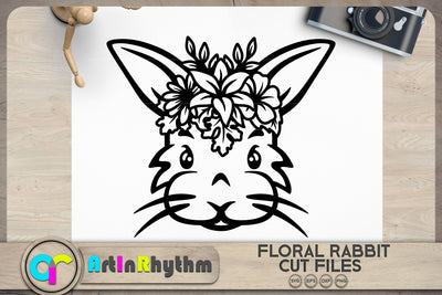 Floral rabbit, Floral bunny SVG Artinrhythm shop 