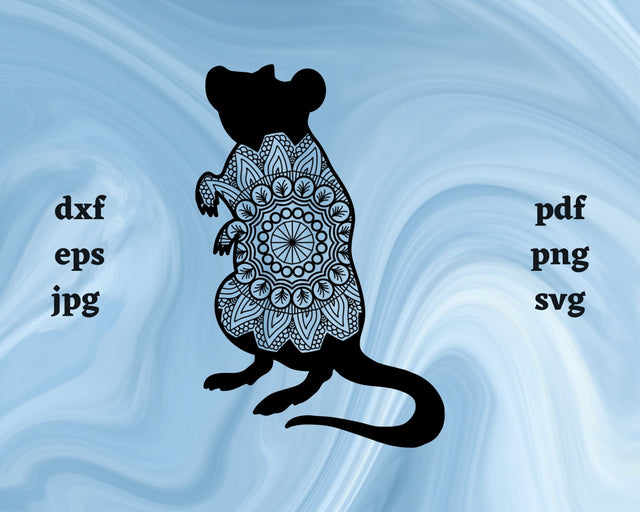 Floral Rat SVG Cut File SVG Northern Light SVG 