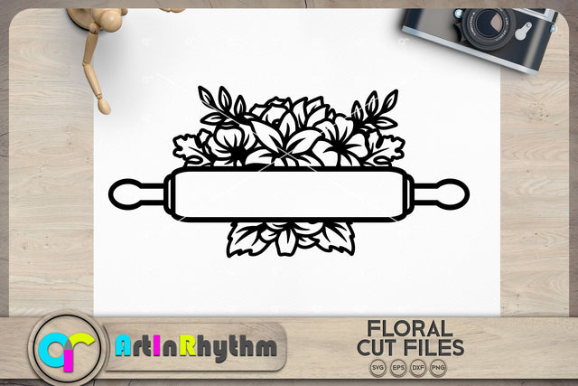Floral rolling pin SVG SVG Artinrhythm shop 