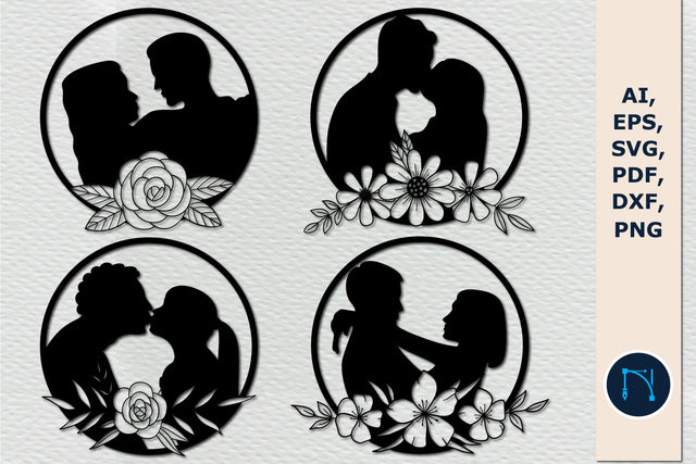 floral romantic couple decor SVG bundle SVG MD JOYNAL ABDIN 