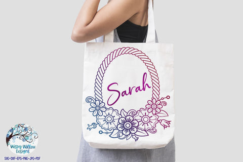 Floral Rope Frames SVG Bundle SVG Wispy Willow Designs 