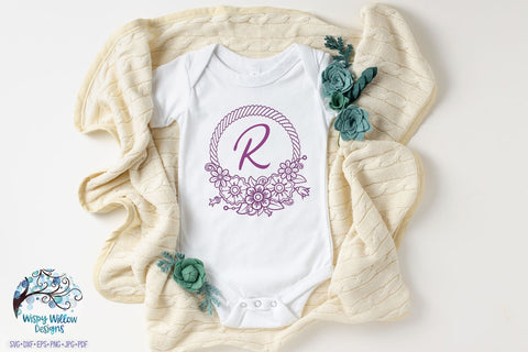 Floral Rope Frames SVG Bundle SVG Wispy Willow Designs 