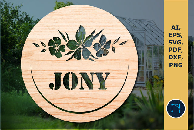 Floral Round Sign 3d SVG for Cricut SVG MD JOYNAL ABDIN 