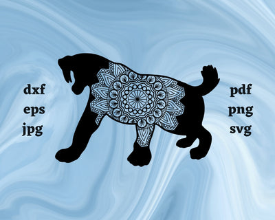 Floral Sabretooth Tiger SVG Cut File SVG Northern Light SVG 