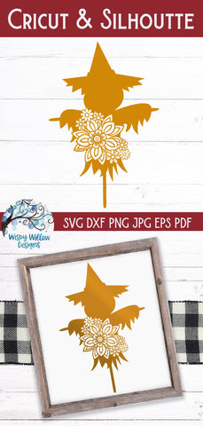 Floral Scarecrow SVG SVG Wispy Willow Designs 