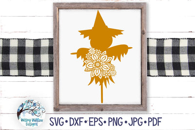 Floral Scarecrow SVG SVG Wispy Willow Designs 