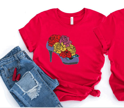 Floral Shoe with roses Embroidery Design Price: Embroidery/Applique DESIGNS Canada Embroidery 