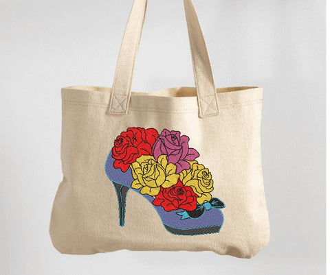 Floral Shoe with roses Embroidery Design Price: Embroidery/Applique DESIGNS Canada Embroidery 