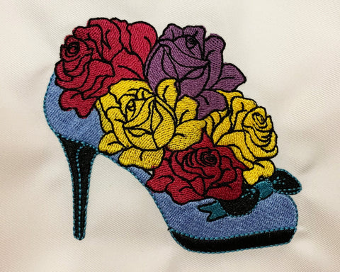 Floral Shoe with roses Embroidery Design Price: Embroidery/Applique DESIGNS Canada Embroidery 