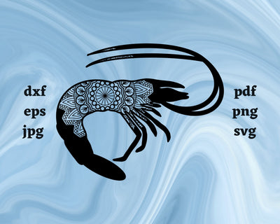 Floral Shrimp SVG Cut File SVG Northern Light SVG 