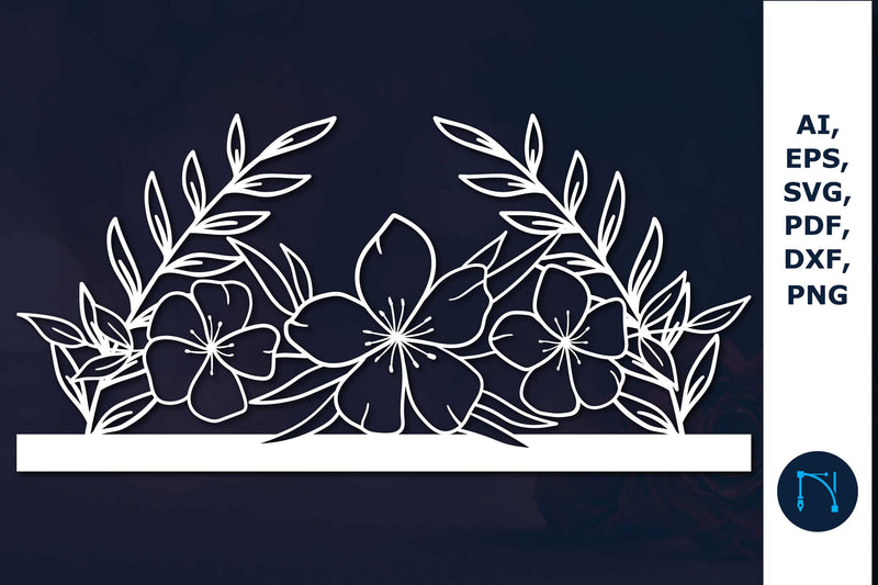 floral sign Laser/Paper cut SVG SVG MD JOYNAL ABDIN 