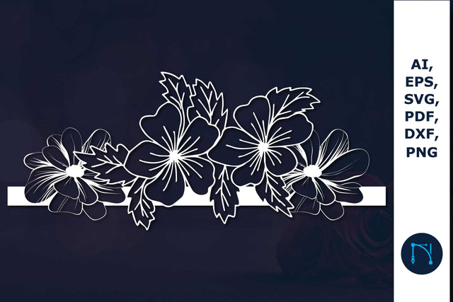 floral sign Laser/Paper cut SVG SVG MD JOYNAL ABDIN 