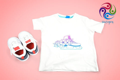Floral Skating Boot Svg File SVG Sintegra 
