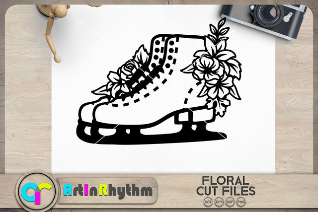 Floral skating shoes SVG SVG Artinrhythm shop 