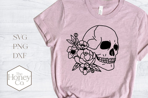 Floral Skull SVG Bundle Roses Peonies Succulents SVG SVG The Honey Company 