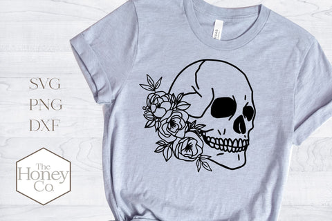 Floral Skull SVG Bundle Roses Peonies Succulents SVG SVG The Honey Company 