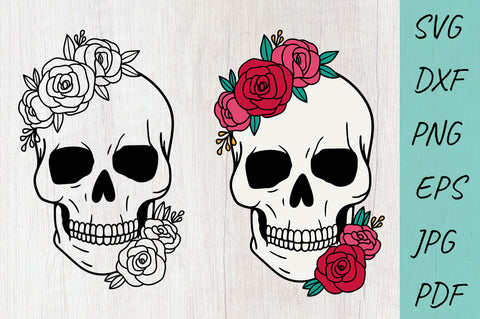 Sugar Skull, Svg Png Dxf Eps Digital Download - free svg files for