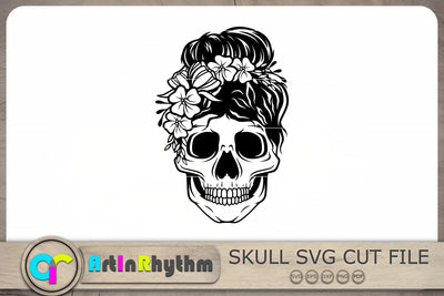 Floral Skull SVG, Skull SVG, Halloween SVG, Happy Halloween SVG SVG Artinrhythm shop 