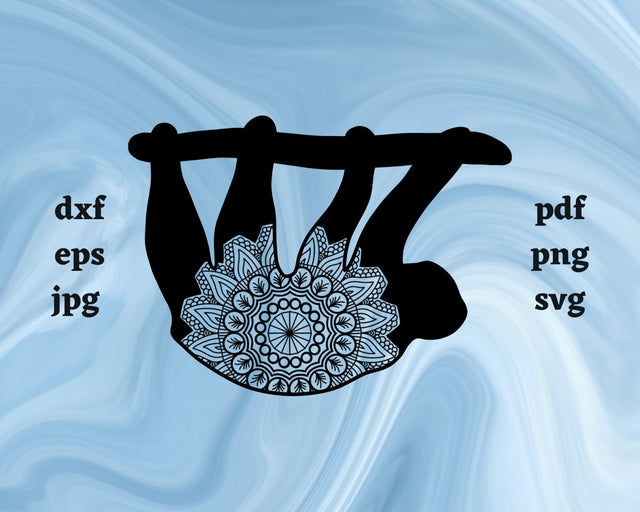 Floral Sloth SVG Cut File SVG Northern Light SVG 