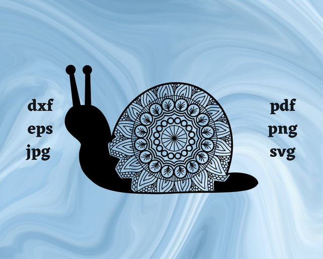 Floral Snail SVG Cut File SVG Northern Light SVG 
