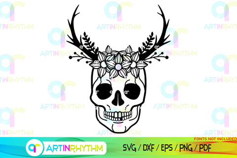 Floral Split Monogram frame svg SVG Artinrhythm shop 