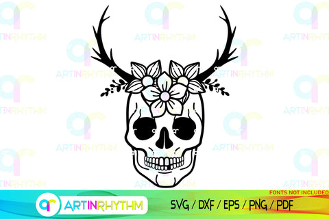 Floral Split Monogram frame svg SVG Artinrhythm shop 