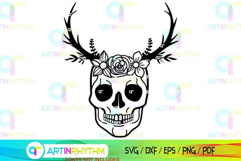 Floral Split Monogram frame svg SVG Artinrhythm shop 