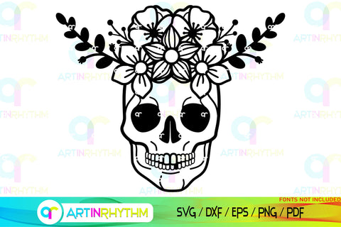 Floral Split Monogram frame svg SVG Artinrhythm shop 
