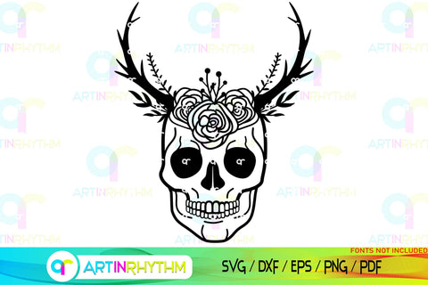 Floral Split Monogram frame svg SVG Artinrhythm shop 