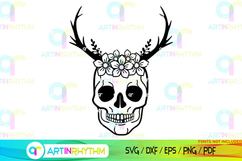 Floral Split Monogram frame svg SVG Artinrhythm shop 