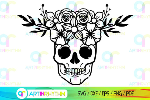 Floral Split Monogram frame svg SVG Artinrhythm shop 