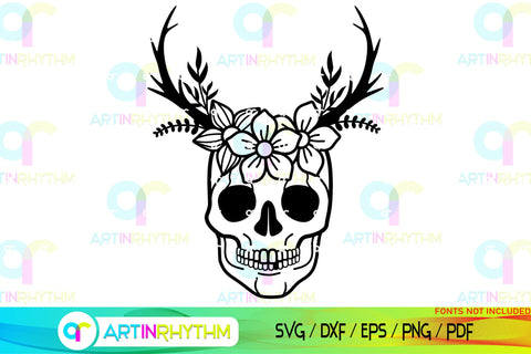 Floral Split Monogram frame svg SVG Artinrhythm shop 
