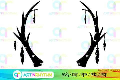 Floral Split Monogram frame svg SVG Artinrhythm shop 