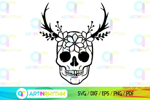 Floral Split Monogram frame svg SVG Artinrhythm shop 