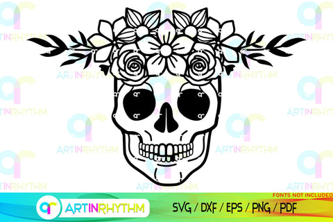 Floral Split Monogram frame svg SVG Artinrhythm shop 