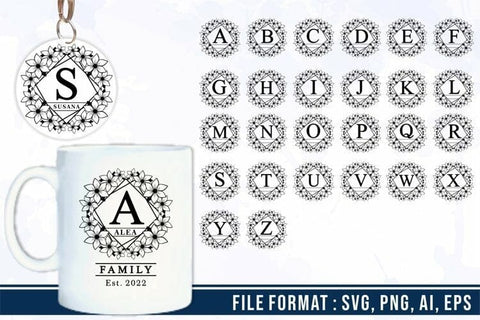 Floral Split Monogram Letters SVG Set A-Z, Keychain SVG Bundle, Mug SVG Design Bundle, Split Monogram Designs, Family Name Sign Bundle, Flower Monogram SVG Bundle, Wedding Signs, Split Letter, Split Font SVG, Split Alphabet SVG D2PUTRI, SVG BUNDLE, SUBLIMATION BUNDLE, T SHIRT DESIGNS BUNDLE 