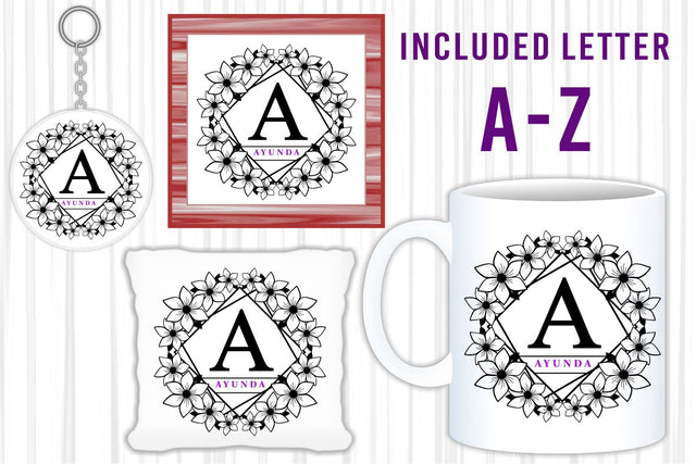 Floral Split Monogram Letters SVG Set A-Z, Keychain SVG Bundle, Mug SVG Design Bundle, Split Monogram Designs, Family Name Sign Bundle, Flower Monogram SVG Bundle, Wedding Signs, Split Letter, Split Font SVG, Split Alphabet SVG D2PUTRI, SVG BUNDLE, SUBLIMATION BUNDLE, T SHIRT DESIGNS BUNDLE 